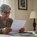 Una mujer jubilada está revisando la subida de pensiones 2026