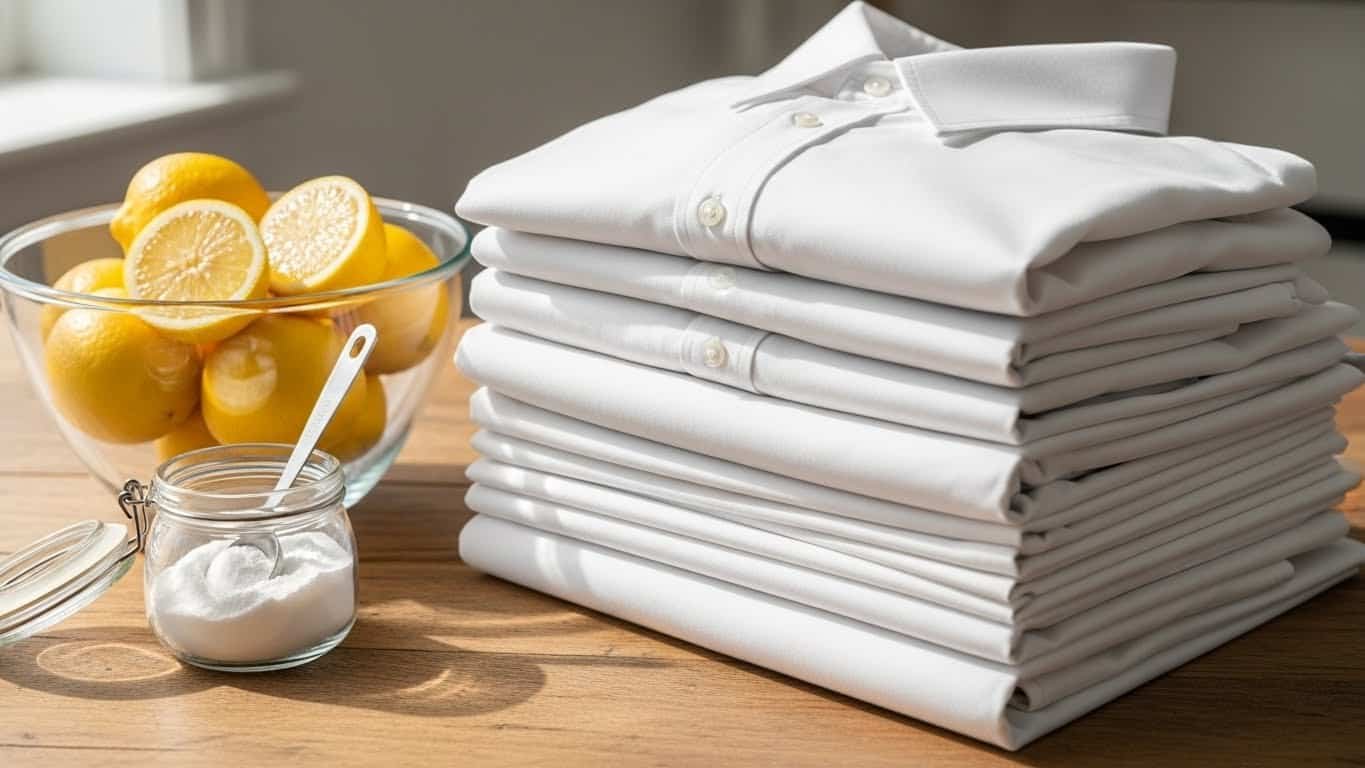 Como blanquear ropa blanca amarillenta: 8 trucos de la abuela que dejan tus camisas como nuevas Consejos y remedios caseros para blanquear ropa blanca amarillenta de forma natural y efectiva.