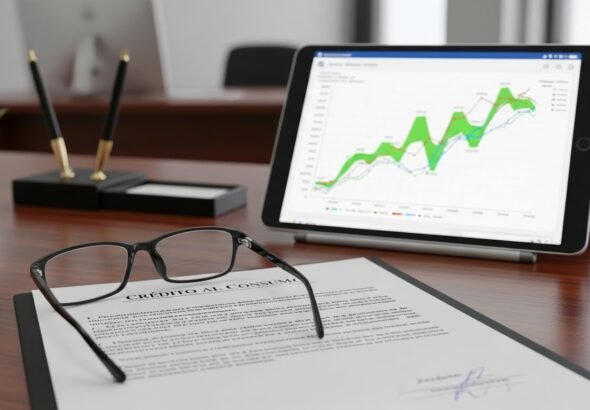Gráfica del informe de progreso anual mostrando la reducción de la presión financiera en hogares con rentas bajas de los microcréditos y tarjetas revolving.