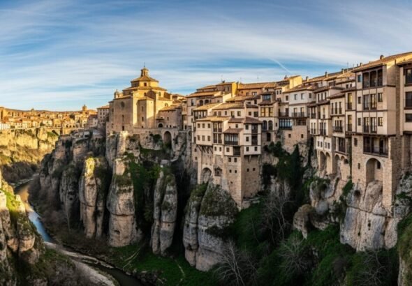 Vista panorámica del casco antiguo de Cuenca