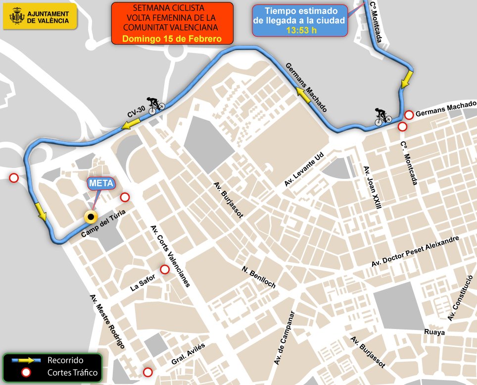 Valencia acoge este domingo la Volta a Peu Runners y el final de la Volta Ciclista Femenina Transit volta ciclista en campanar.