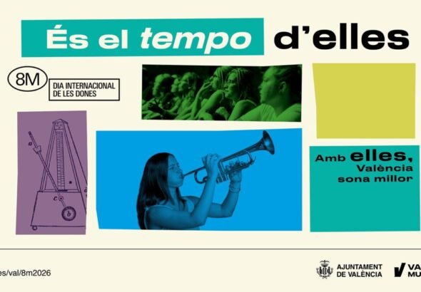 Cartel del 8M para Valencia 2026.
