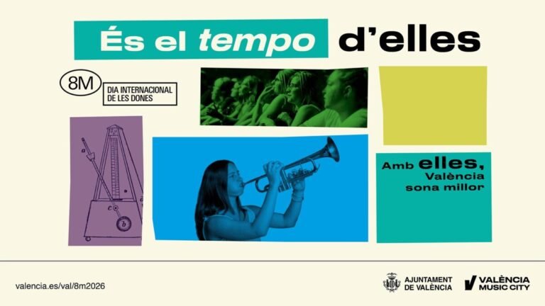 Cartel del 8M para Valencia 2026.