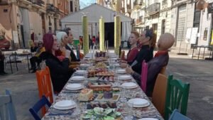 Imagen de una falla en Valencia en los premios a fallas innovadoras.