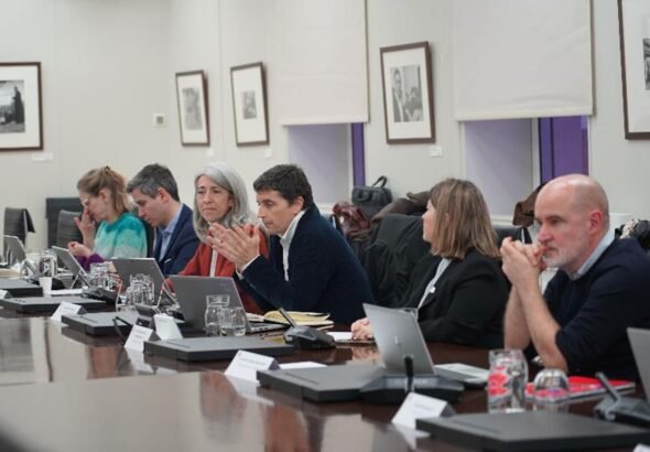 El secretario de Estado de la Seguridad Social y Pensiones, Borja Suárez, en la reunión de la Mesa de Diálogo Social.