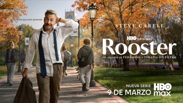HBO fija el estreno de la comedia ROOSTER para el 9 de marzo con Steve Carell al frente del reparto Imagen portada nueva serie ROOSTER de HBO MAX.