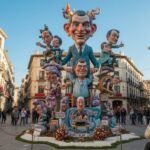 Recreación artística de una falla en Valencia en las fallas 2026.