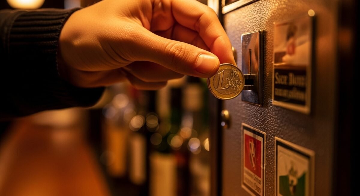El Supremo ratifica que los insultos racistas integran un delito de odio contra la dignidad Una persona echando una moneda a una máquina de tabaco en un bar.