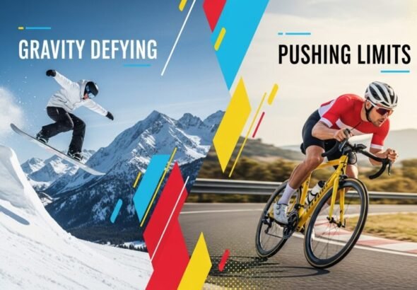 Competiciones de deportes en HBO Max incluyendo snowboard y ciclismo.
