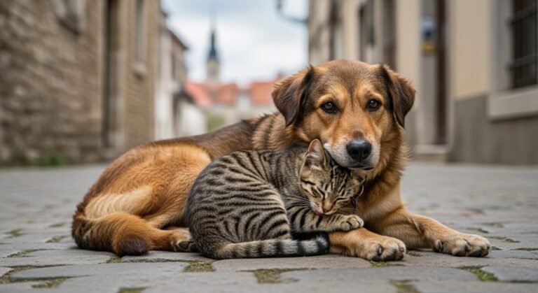 Representación de animales callejeros objeto de la nueva Iniciativa Ciudadana Europea.