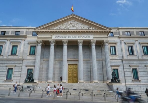 Imagen del congreso de los diputados de Madrid.