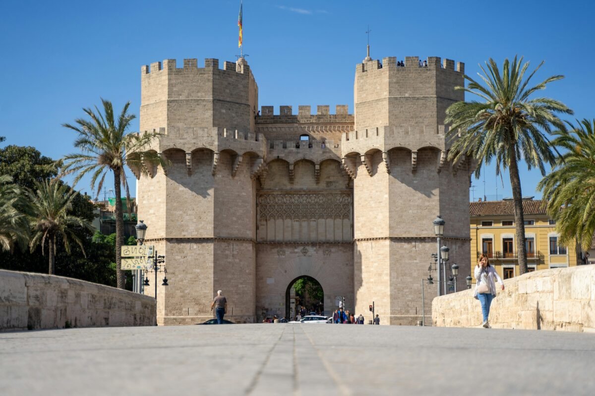Imagen de las Torres de Serrano en Valencia.
