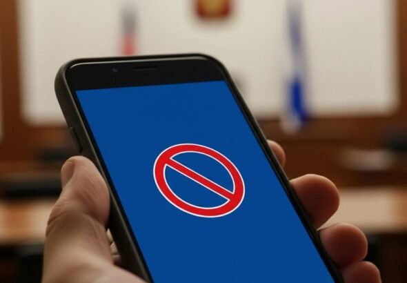 Gráfico que ilustra la restricción de redes sociales para menores de 16 años en España.