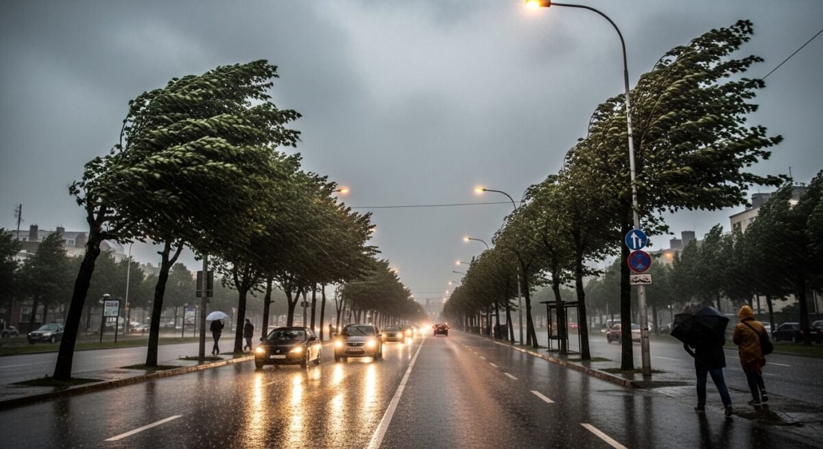 La borrasca Oriana dejará rachas muy fuertes de viento y lluvias persistentes Efectos de las rachas muy fuertes de viento durante el paso de una borrasca.