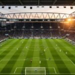 La Comisión Antiviolencia propone una multa de 5.000 euros por lanzar un plátano a Vinicius Junior Imagen de un estadio de fútbol tras las sanciones de la Comisión Antiviolencia.