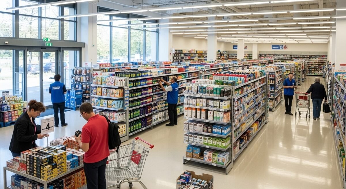 El BOE publica las tablas salariales de Grandes Almacenes para 2026 con un alza fija del 2% Empleados trabajando en un gran almacén tras la actualización de las tablas salariales de Grandes Almacenes.