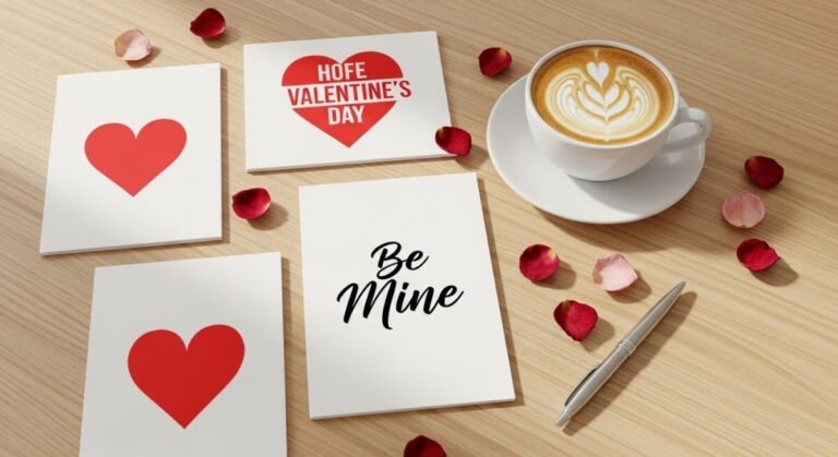 Selección de tarjetas de San Valentín para imprimir y regalar.