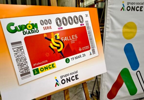El cupón de la once para las fallas de 2026 del sorteo extraordinario del día del padre.