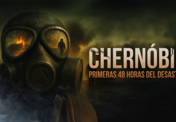 Movistar Plus+ estrena el documental 'Chernóbil: primeras 48 horas del desastre' el 22 de abril Cartel oficial del nuevo documental de Chernóbil en Movistar Pluls+
