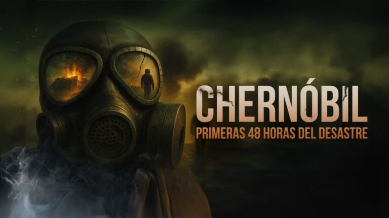Movistar Plus+ estrena el documental 'Chernóbil: primeras 48 horas del desastre' el 22 de abril Cartel oficial del nuevo documental de Chernóbil en Movistar Pluls+
