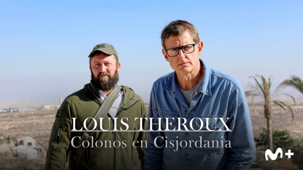 Movistar Plus+ desvela tres grandes estrenos de documentales que llegan en abril Cartel del nuevo documental sobre los Colonos en Cisjordania