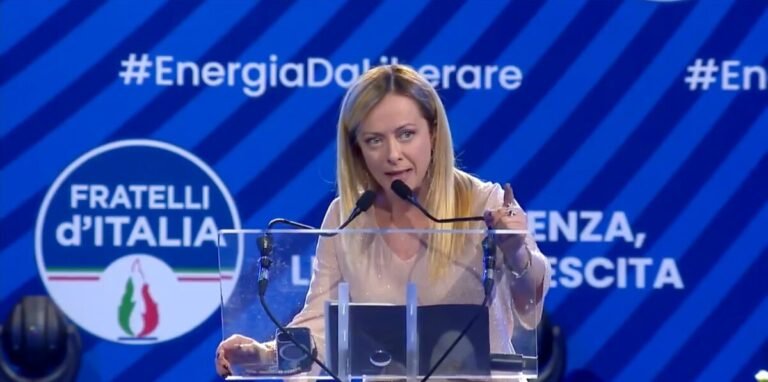 Movistar Plus+ estrena el documental El ascenso de Giorgia Meloni el 27 de abril Imagen del nuevo documental de estreno El ascenso de Giorgia Meloni en Movistar Plus+