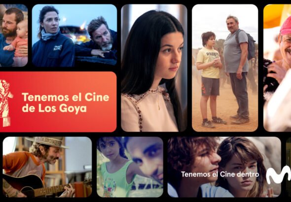 Imagen que muestra las películas nominas y con premios Goya en Movistar +