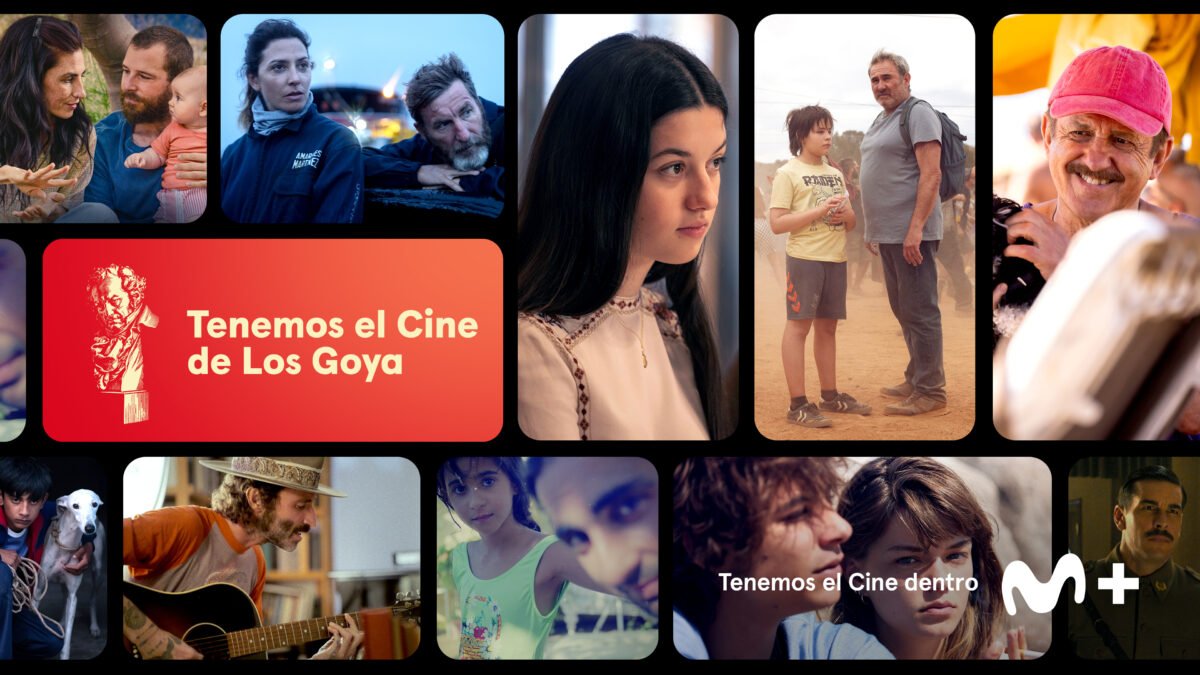 Imagen que muestra las películas nominas y con premios Goya en Movistar +