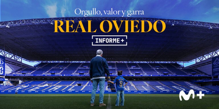 Movistar Plus+ estrena "Cien años del Real Oviedo" el 23 de marzo Cartel oficial del estreno del documental de Movistar + Cien años del Real Oviedo.