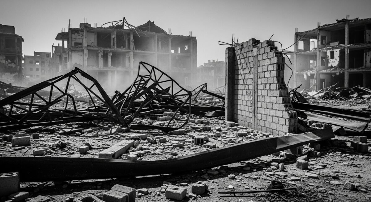 Guerra EE.UU.-Israel contra Irán: el conflicto entra en su tercer día con más de 550 muertos y riesgo de guerra regional Ruinas de un edificio destruido