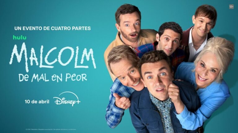 Cartel de la serie Malcolm: de mal en peor que se estrena en abril.