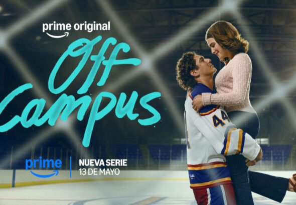 Cartel oficial de la serie 'Kiss Me (Off Campus)' que se estrena en Prime Video en Mayo.