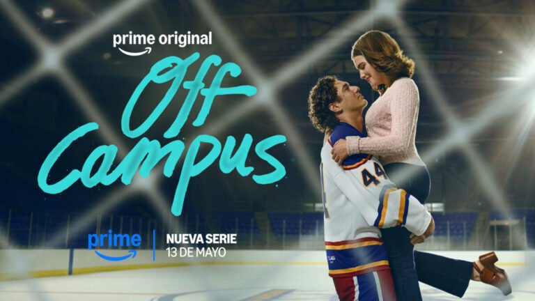 Cartel oficial de la serie 'Kiss Me (Off Campus)' que se estrena en Prime Video en Mayo.