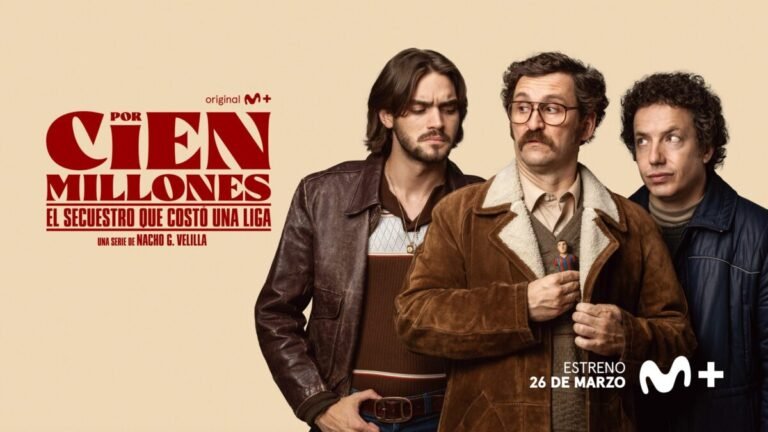 Cartel oficial de la serie Por cien millones