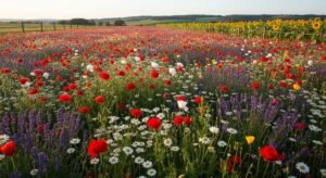 Recreación digital que ilustra como saben las plantas que llega la primavera.