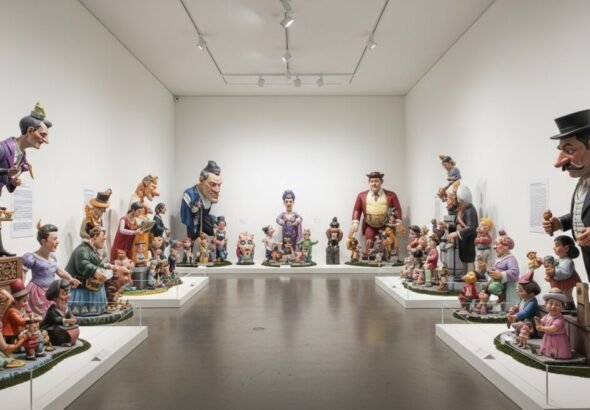 Recreación digital de la sala de exposició del ninot en Valencia