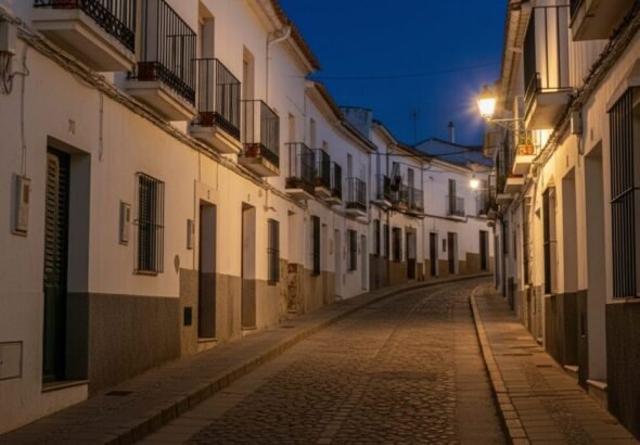Registro de la Guardia Civil en una vivienda de Hornachos por el caso Francisca Cadenas.