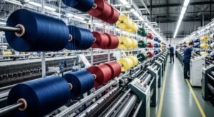 Operarios trabajando en una fábrica bajo el nuevo incremento salarial industria textil.