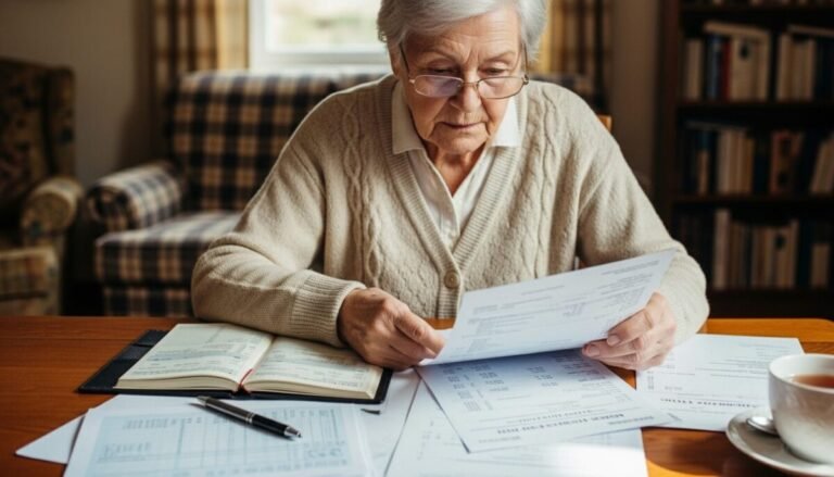 Pensionista consultando los requisitos para la devolución de mutualistas en su declaración.