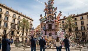 Recreación digital artística para ilustrar la publicación del banco de las fallas de 2026.