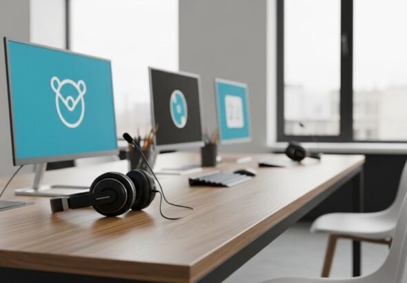 Contact Center: auriculares de oficina que representan las tablas salariales 2026 del sector.