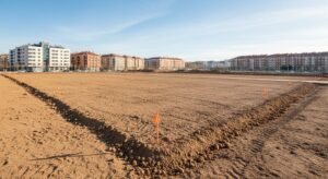 Terreno destinado a la construcción de 90 viviendas asequibles en el sector Prado de las Mulas en Plasencia.