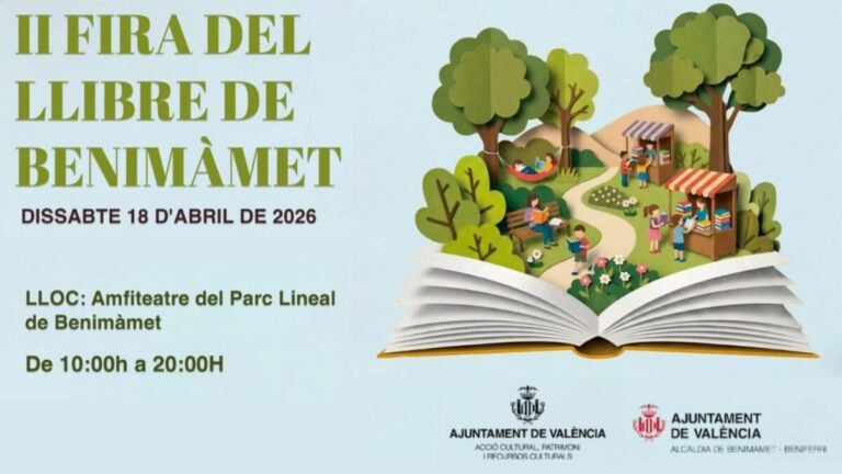 Benimàmet reúne este sábado a más de 70 autores en su II Feria del Libro Cartel oficial de la II Feria del Libro de Benimamet