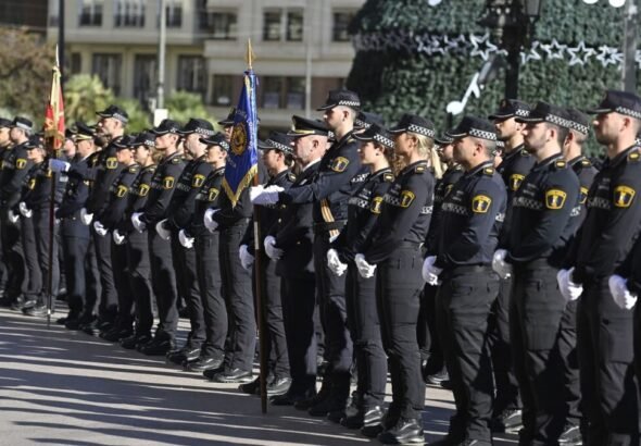Imagen de la incorporación de policías locales en la ciudad de Valencia