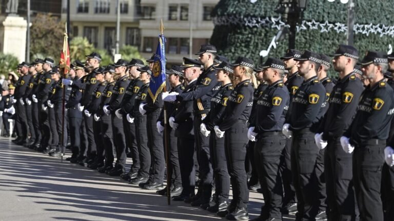 Imagen de la incorporación de policías locales en la ciudad de Valencia