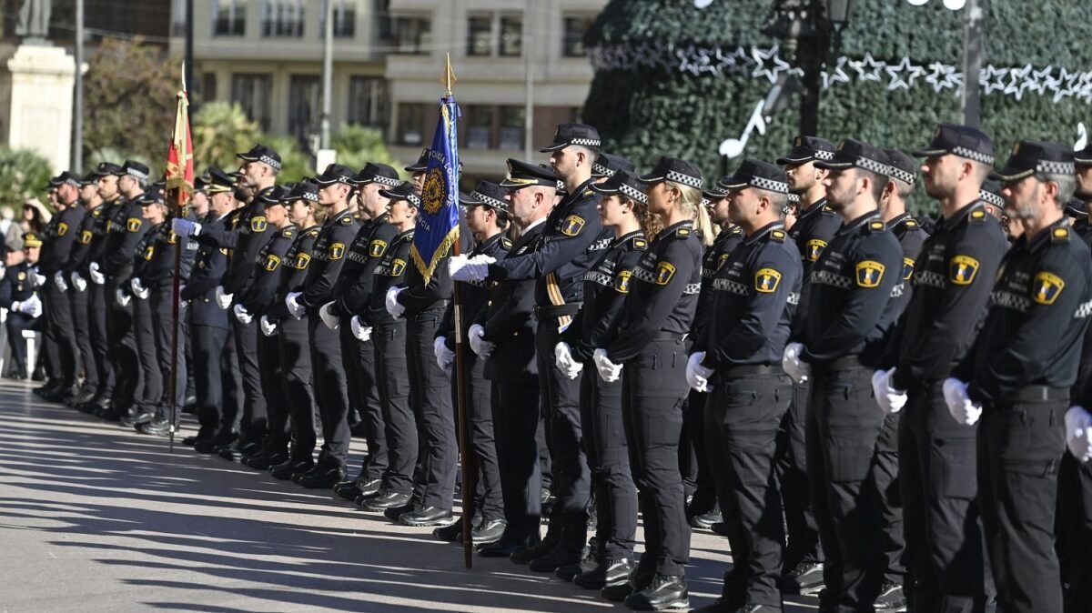 Imagen de la incorporación de policías locales en la ciudad de Valencia