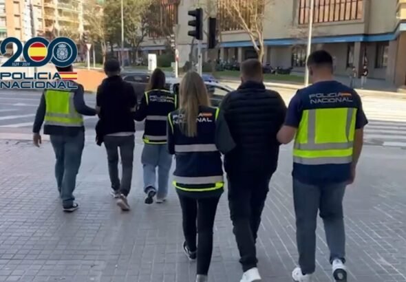 Imagen de la detención de la red criminal que explotaba a inmigrantes