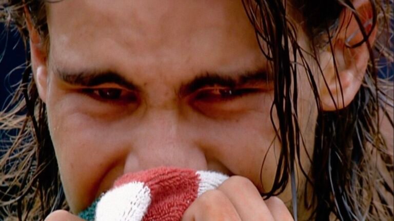 Primer plano de Rafa Nadal