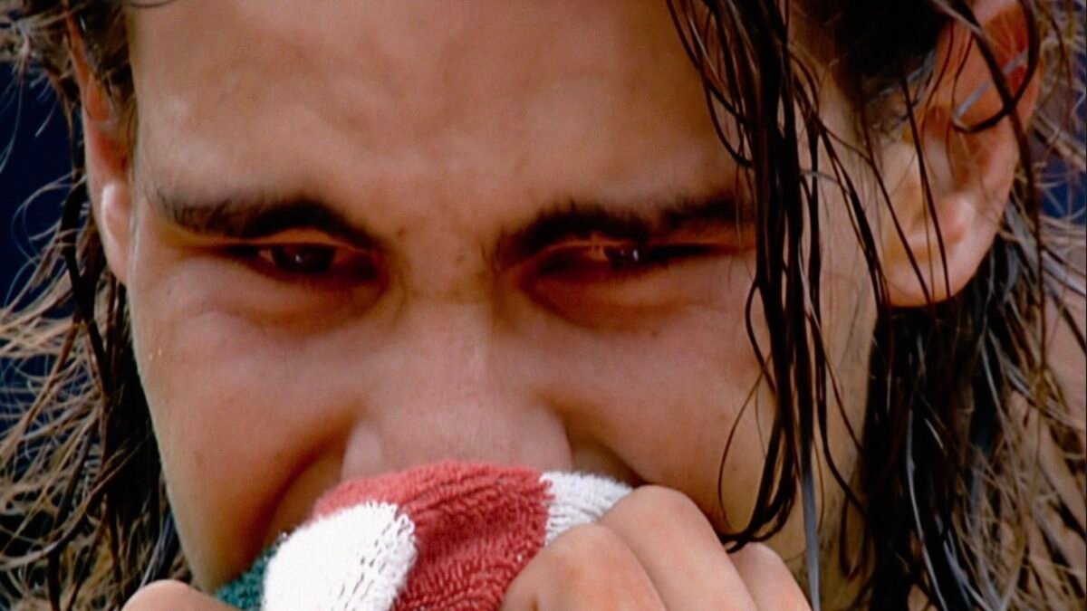 Primer plano de Rafa Nadal