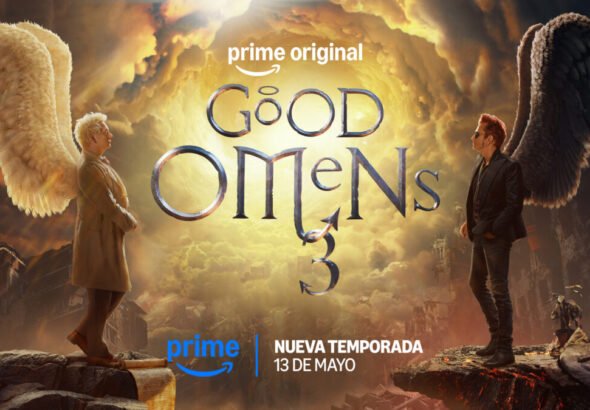 Cartel oficial del desenlace de la serie 'Good Omens' en Prime Video.